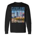 Cleveland Skyline 216 Ohio Vintage Pride Long Sleeve T-Shirt Gifts ideas