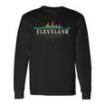 Cleveland Skyline Ohio Vintage Pride Retro Long Sleeve T-Shirt Gifts ideas