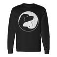 Cool Yin Yang Dog Cute Labrador White Ink Long Sleeve T-Shirt Gifts ideas