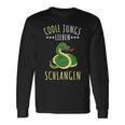 Coole Jungs Lieben Schlangen Geschenk Langarmshirts Geschenkideen