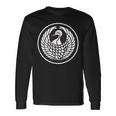 Crane Crest Of Mori Clan Japanese Kamon Mon Long Sleeve T-Shirt Gifts ideas