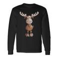 Crazy Elk I Deer Reindeer Fun Hunting Christmas Animal Motif Langarmshirts Geschenkideen