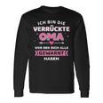 Crazy Oma Alle Gewart Habe Saying Langarmshirts Geschenkideen