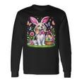 Cute Bunny Beagle Dog Easter Eggs Basket Easter Day Delight Long Sleeve T-Shirt Gifts ideas