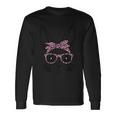 Cute Bunny Rabbit Face With Leopard Glasses Bandana Easter Long Sleeve T-Shirt Gifts ideas
