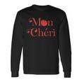 Cute Cherry Mon Cheri France Slogan Travel Langarmshirts Geschenkideen