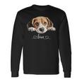 Cute Dog Graphic Love Beagle Puppy Dog Long Sleeve T-Shirt Gifts ideas
