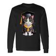 Cute Graduation Cat Colorful Kitty Kitten Grad Celebration Long Sleeve T-Shirt Gifts ideas