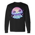 Cute Kawaii Jellyfish Anime Fun Blue Pink Sea Critter Long Sleeve T-Shirt Gifts ideas