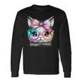 Cute Rabbit With Glasses Tie-Dye Easter Day Bunny Long Sleeve T-Shirt Gifts ideas