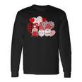 Cute Three Gnomes Holding Hearts Valentines Day Long Sleeve T-Shirt Gifts ideas