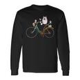 Cycling Cat I Cat Print Cat Fun Langarmshirts Geschenkideen