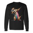 Dabbing Meerkat Dancing Dab Surikate Langarmshirts Geschenkideen