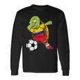 Dabbing Turtle Venezuela Soccer Fans Jersey Flag Football Long Sleeve T-Shirt Gifts ideas