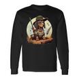 Dachshund Hunter On Dachshund Game Hunting Langarmshirts Geschenkideen