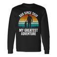 Dad Since 2019 My Greatest Adventure Vintage Father's Day Long Sleeve T-Shirt Gifts ideas