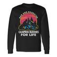 Dad And Daughter Camping Buddies For Life Retro Fathers Day Long Sleeve T-Shirt Gifts ideas