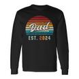 Dad Est 2024 Ersteratertag Frischgebackener Papa Langarmshirts Geschenkideen