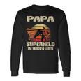 Dad Superhero Im Wahren Leben Dad Father Langarmshirts Geschenkideen