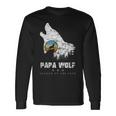 Dad Wolf Rudelführer Father's Day Wolfs intage Langarmshirts Geschenkideen