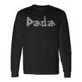 Dada Dad Fathers Day 2024 Tape Style Long Sleeve T-Shirt Gifts ideas