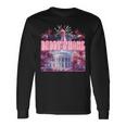 Daddy's Home Trump 2024 Happy July 4Th Firework Pink Long Sleeve T-Shirt Gifts ideas