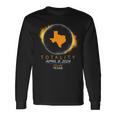 Dallas Texas Total Solar Eclipse 2024 Long Sleeve T-Shirt Gifts ideas