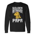 Damen Golden Retriever Hundehalter Besitzerater Papa Dad Mit-Ausschnitt Langarmshirts Geschenkideen