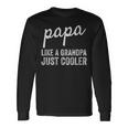 Damen Papa Wie Ein Opa Nur Cooler Mit-Ausschnitt Langarmshirts Geschenkideen