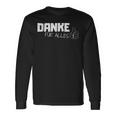 Danke Dankeschöndanke Für Alles Danklich German Language Langarmshirts Geschenkideen