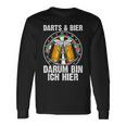 Darts Und Bier Darum Bin Ich Hier Dartspieler Langarmshirts Geschenkideen