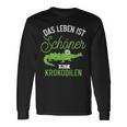 Das Leben Ist Schöner Mit Krokodilen Zoo Animal Crocodile Langarmshirts Geschenkideen