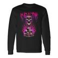 Death Creepy Skulls Religious Ritual Witchcraft Pagan Occult Long Sleeve T-Shirt Gifts ideas