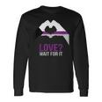 Demisexual Joke Heart Demisexual Flag Long Sleeve T-Shirt Gifts ideas