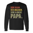 'Der Mann Der Macher Der 3 Drei Papa' Langarmshirts Geschenkideen