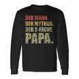 'Der Mann Der Mythos Der 2-Fold Papa Mit Gemins' 2 Children's Langarmshirts Geschenkideen