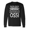 Der Ossi Hat Immer Recht Und Ich Bin Der Ossi East German Langarmshirts Geschenkideen