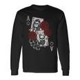 Poker Vintage As De Pique King & Queen Edition T-shirt à manches longues Idées cadeaux