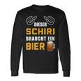 Dieser Schiri Braucht Bier Langarmshirts Geschenkideen