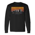 Distressed Mt Whitney California Sunrise Long Sleeve T-Shirt Gifts ideas
