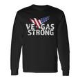 Distressed Vegas Strong American Flag Eagle Long Sleeve T-Shirt Gifts ideas