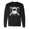 Distressed Welder Mask Graphic Long Sleeve T-Shirt Gifts ideas