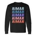 Divertido Regalo Nombre Aimar Personalizado Primer Nombre Camiseta de manga larga Ideas de regalos