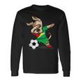 Dog Dabbing Guyana Soccer Jersey Guyanese Football Long Sleeve T-Shirt Gifts ideas