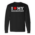 Dog Lovers Heart I Love My Dalmatian Long Sleeve T-Shirt Gifts ideas