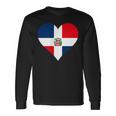 Dominican Republic Flag Heart Dominican Republic Long Sleeve T-Shirt Gifts ideas