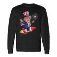 Donald Trump 2024 Happy 4Th Of July Trump American Flag Long Sleeve T-Shirt Gifts ideas