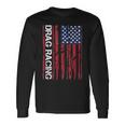 Drag Car Racing Patriotic American Flag Long Sleeve T-Shirt Gifts ideas