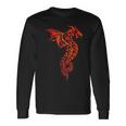 Dragon Tribal Graphic Mythical Legendary Creature Folklore Long Sleeve T-Shirt Gifts ideas