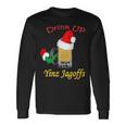 Drink Up Yinz Jagoffs Beer With Santa Hat Pittsburgh Theme Long Sleeve T-Shirt Gifts ideas